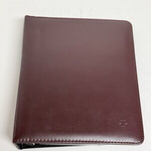 Franklin Covey Classic Planner 7 Ring Binder Burgundy 8x9 2011 Inserts